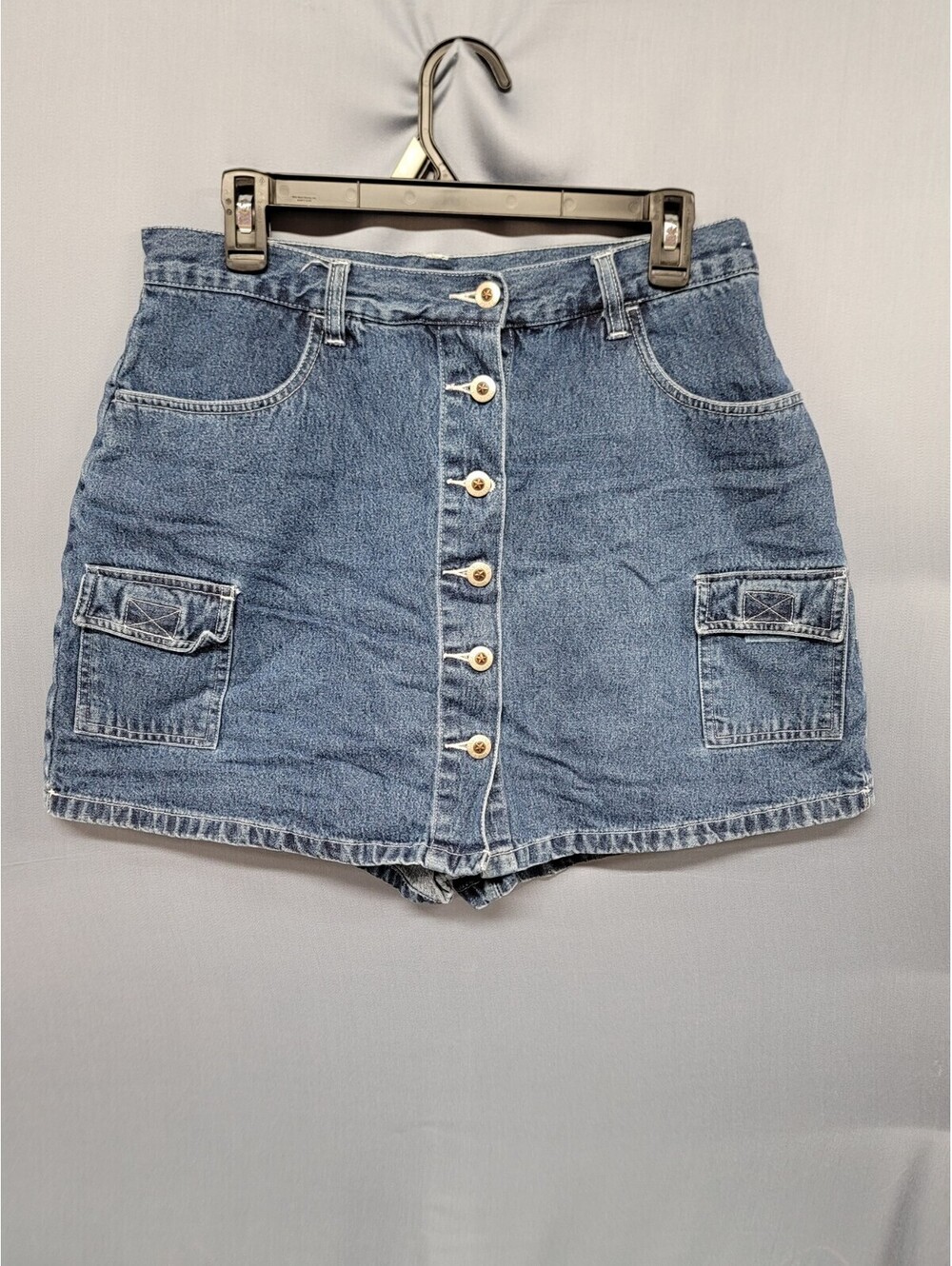 Vintage Carolina Blues Denim Button Front Skort